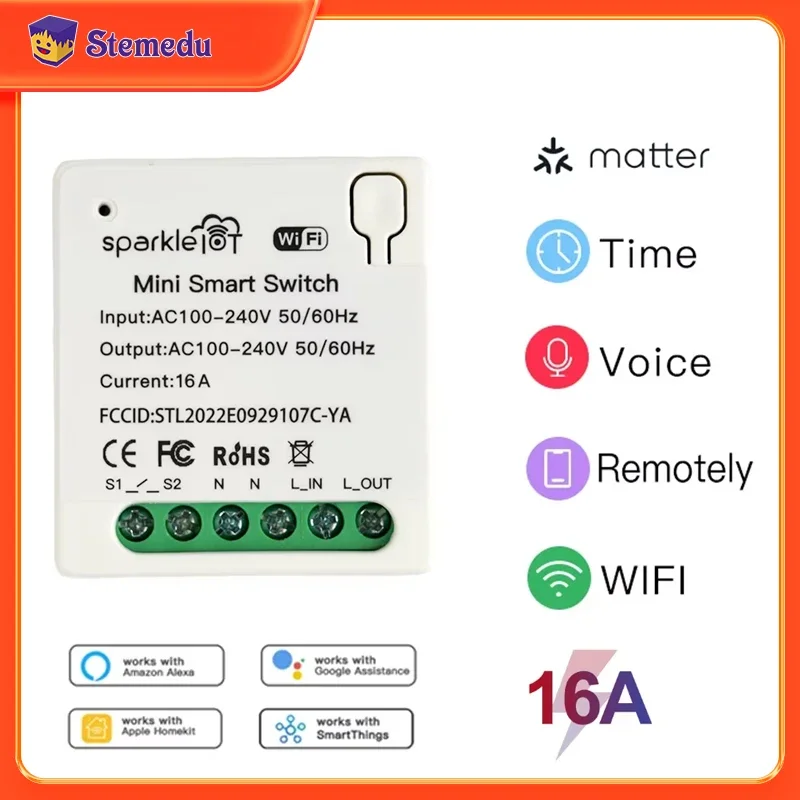 16A Matter WIFI مفتاح ذكي أتمت - مراجعة Home Automation Tutorial وسعره